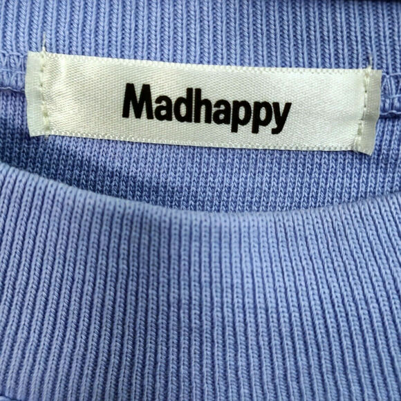 Madhappy Women's Crewneck Sweatshirt XL Lavender Pastel Streetwear Oversized - Picture 3 of 7